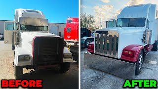 $40k complete rebuild of a DESTROYED freightliner classic