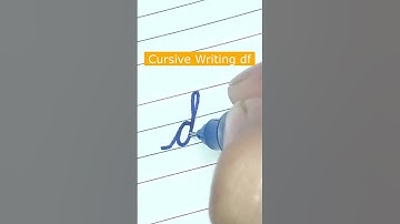 How to write small letter df | Cursive writing a to z #cursivewriting #handwriting  #shorts