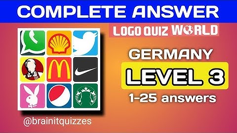 Logo Quiz World, Germany. Level 3 answers. #logoquiz @brainitquiz