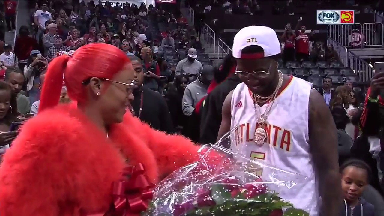 Gucci Mane proposed to girlfriend at Hawks game