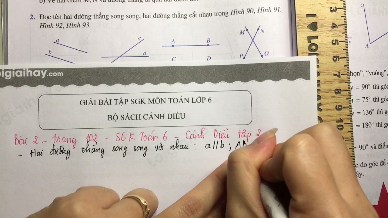 Giải bài tập 2 trang 102 SGK toán 6 Cánh Diều tập 2. - youtube