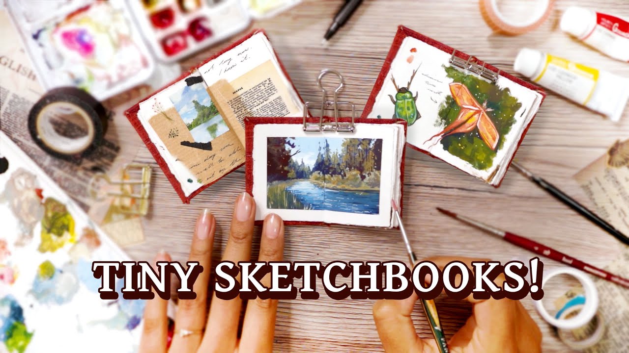 📚📔 Filling an Entire Tiny Sketchbook in a Day! 🎨🖌 #ad 