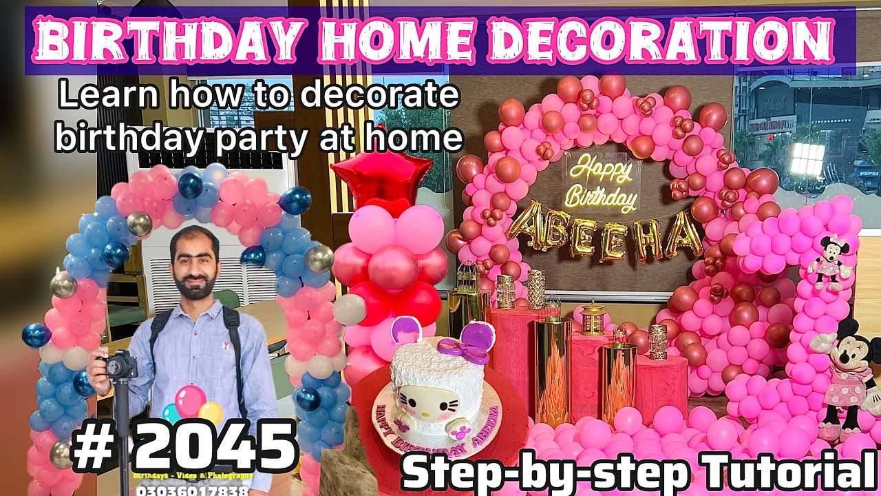 Latest balloons decoration for birthday party at home
