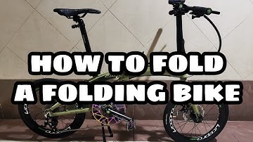 HOW TO FOLD A FOLDING BIKE JAVA ZELO #bike #foldingbike