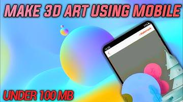 Make 3d Art Using Android ||techz yara #shorts