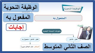 الوظيفة النحوية المفعول به للصف الثاني المتوسط - لغتي الخالدة