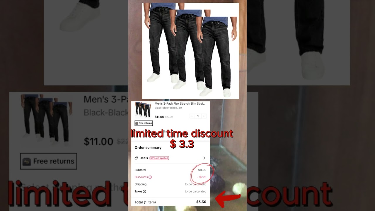 Amazing jeans deal! 3 pairs for $3.3