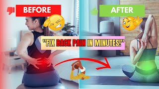 Back Pain RELIEF With These 3 Simple Yoga Exercises#yogaforbackpain #FixBackPain