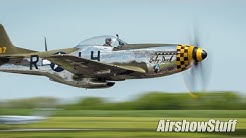 P-51 Mustang Low Flybys! Gathering of Warbirds 2017 