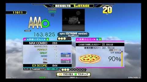 sync (EXTREME version) / OutPhase [DOUBLE EXPERT (EDP)] : DanceDanceRevolution A (DDR A)