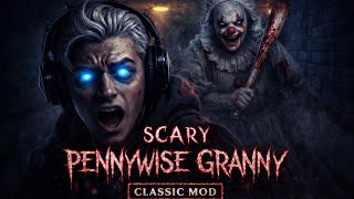SCARY PENNYWISE GRANNY HORROR CLOWN JOKER MOD |CLASSIC MOD 💀 screenshot 1