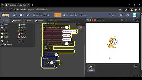 How to make a private accessed project in scratch!