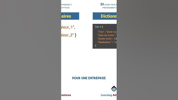 Les dictionnaires - Python (13/30)