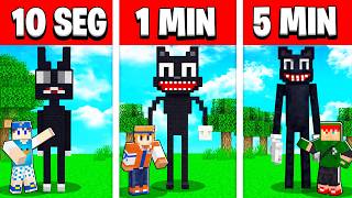NOOB VS PRO: CONSTRUIR CARTOON CAT EM 5 MINUTOS / 1 MINUT...