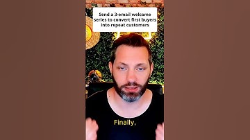 Send a 3-email welcome series to convert first buyers into repeat customers