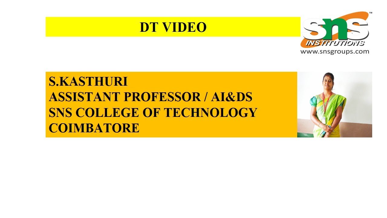 DT VIDEO | CLOUD COMPUTING AND ITS APPLICATIONS | SNS INSTITUTIONS ...