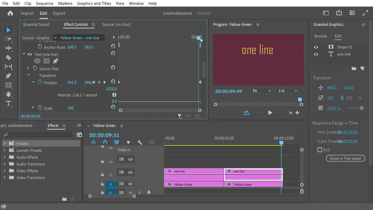 Reverse Keyframes in Premiere Pro