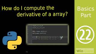 How do I compute the derivative of a array