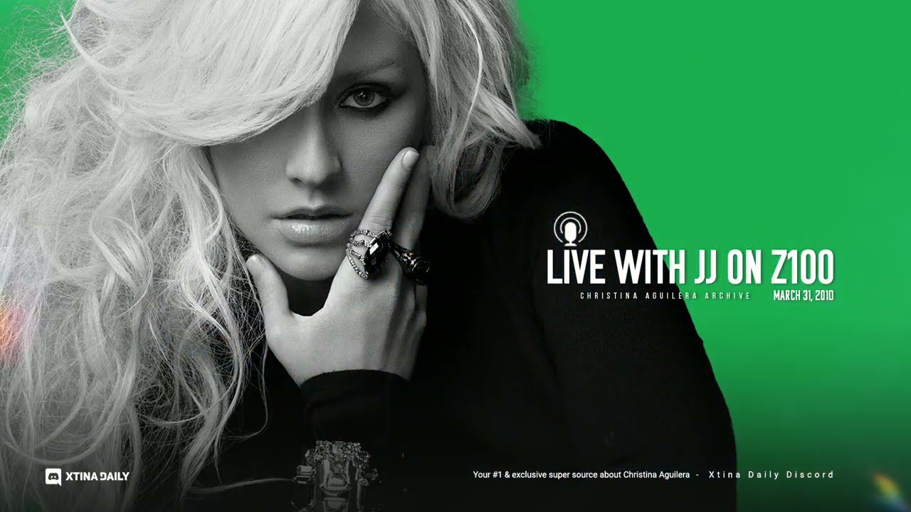 Christina Aguilera Live with JJ on Z100 (March 31, 2010) - YouTube