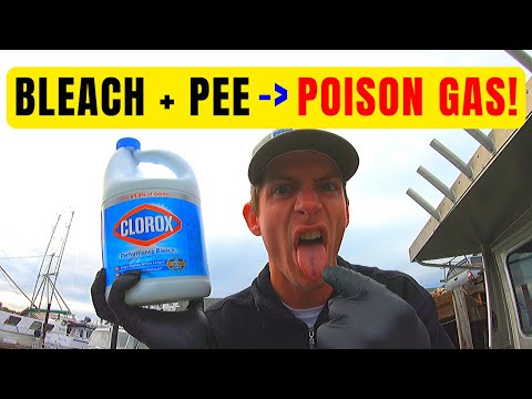 Do NOT Mix Bleach with Pee in a Boat Bathroom (Poison Gas)