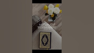 أَلَا بِذِكْرِ اللَّهِ تَطْمَئِنُّ الْقُلُوبُ-تلاوة مريحة بصوت القارئ ماهر المعيقلي #قرآن #story