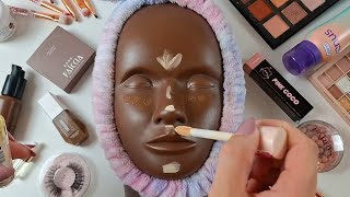 ASMR Makeup on Black Woman (No Talking)