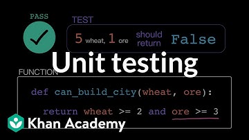 Unit testing | Intro to CS - Python | Khan Academy