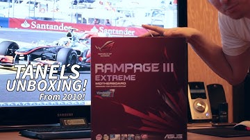 The ASUS Rampage III Extreme Unboxing by Tanel (Video From 2010)