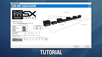 Martin Audio Sub Arc Calculator - Video Tutorial