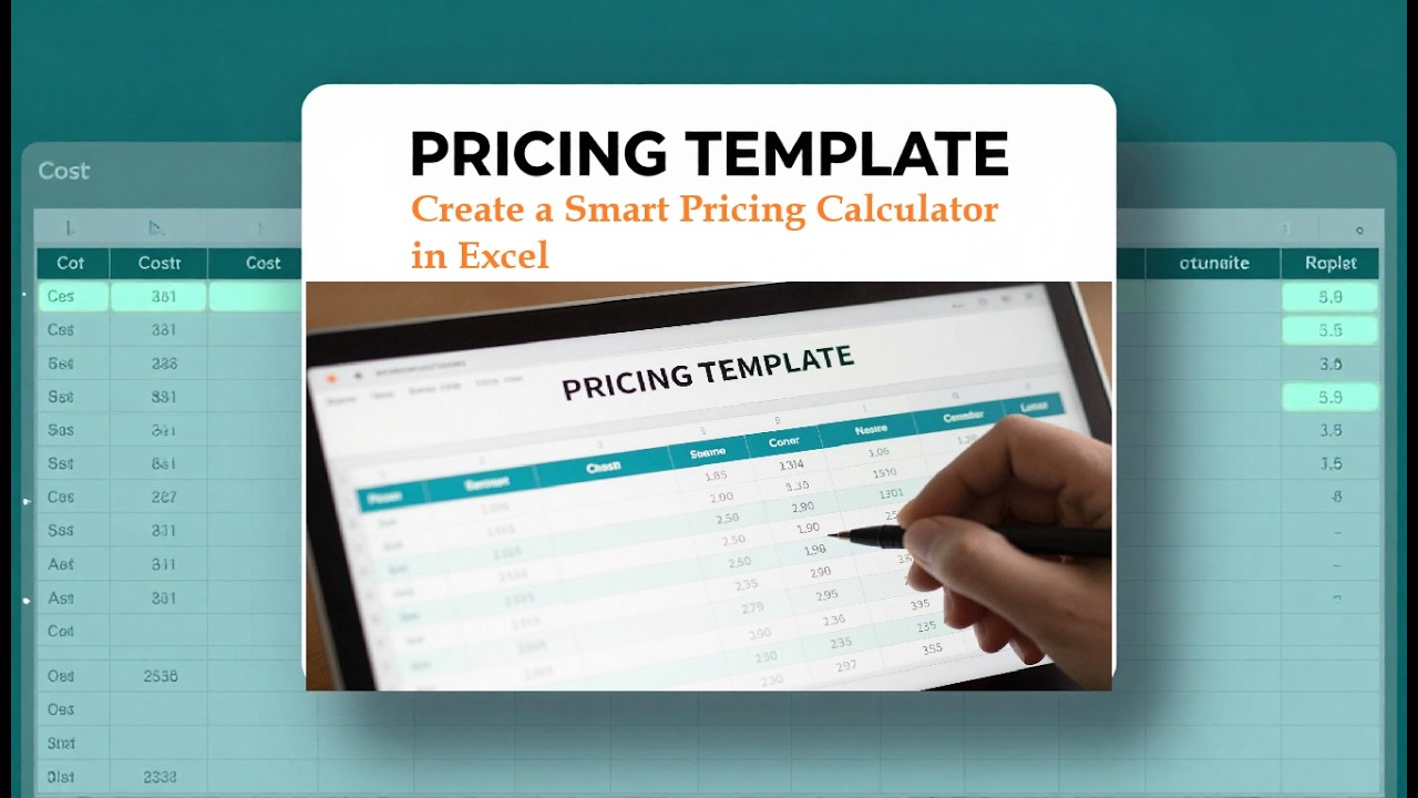 Build a Product Pricing Template in Excel (Markup & Margin Step-by-Step ...
