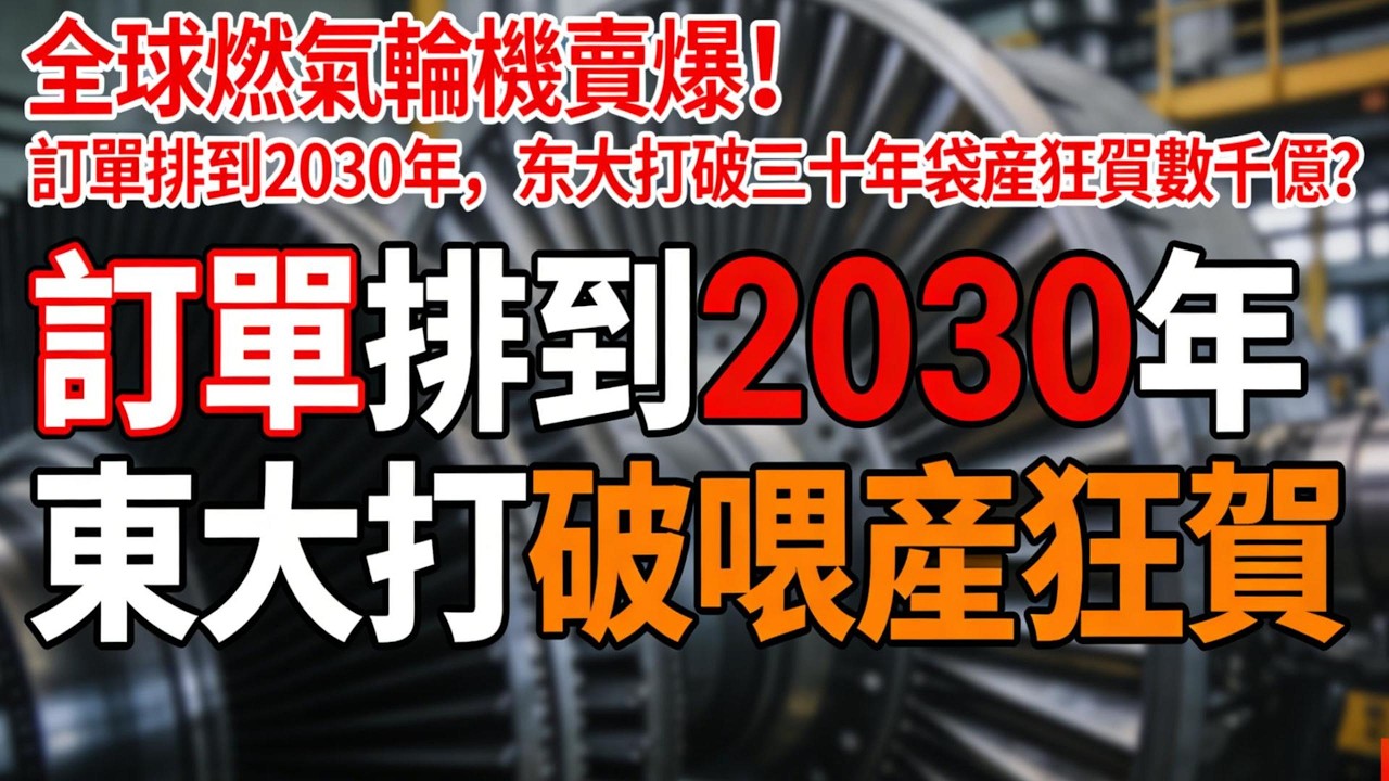 全球燃氣輪機賣爆！訂單排到2030年，东大打破三十年壟斷狂賺數千億？#燃氣輪機爆單#中國高端製造#AI能源革命#打破技術壟斷#一帶一路#能源安全#東方電氣#中國重燃#全球能源格局#國產化替代