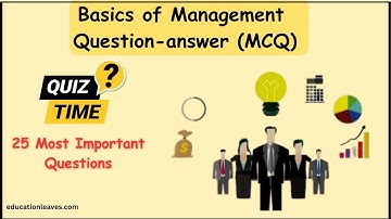 Belangrijke vraag-antwoord over de basisprincipes van management #management #mcq