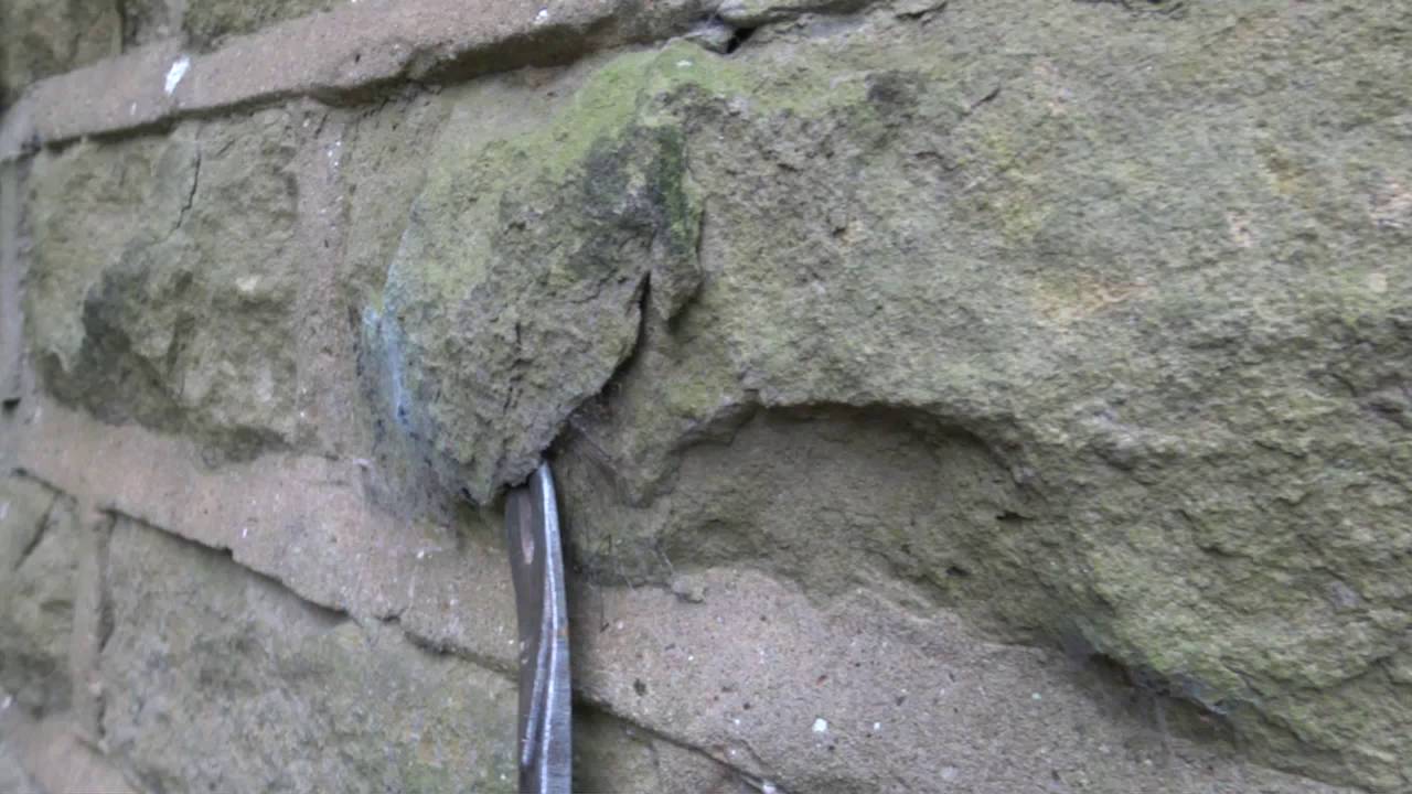 Cement pointing damages stone perfect example YouTube