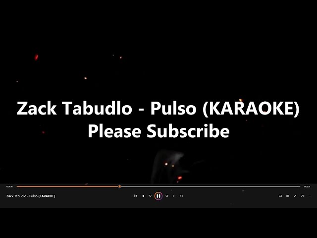 Zack Tabudlo   Pulso KARAOKE class=