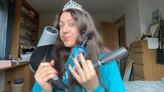 1 min asmr// doing your wedding hairstyle 👰🏻💕