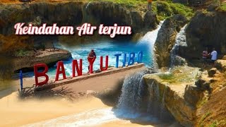 Harga tiket masuk pantai Banyutibo Pacitan!!Air terjun ke laut.
