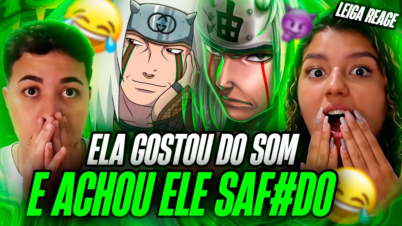 LEIGA REAGE a Tipo Jiraiya 🐸😈 (Naruto) | Style Trap & Tipo Jiraiya 2 😏 (Naruto) / ApenasGeekReact