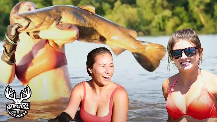I WRESTLED A 35 POUND CATFISH with Hannah Barron!