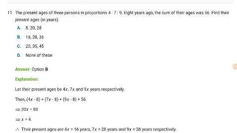 Age problems most important and frequently repeated questions in NTS, PPSC, FPSC, OTS, PTS Exams