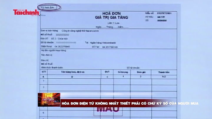 Lỗi người mua hàng không ký tên trên hóa đơn