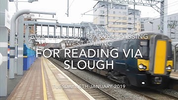 Great Western Railway Electrostar Class 387 137 & 160 Passing West Ealing for Reading