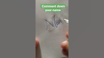 Cursive calligraphy name | U Calligrapher |#shorts