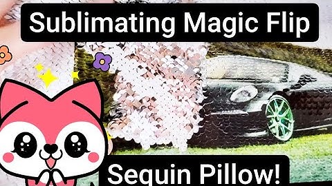 How To SUBLIMATE On A Magic Sequin Flip Pillow!  - DIYNINJA