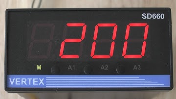 Vertex SD660 Setting Analog Input Display Units