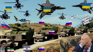 PUTIN UNDERSTIMATED NATO! Ukrainian Hawk Missile, Drones & Jets Attack on Israeli Army Convoy -GTA 5