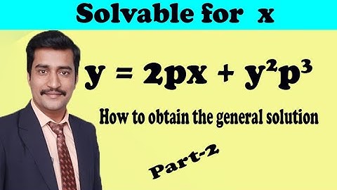 VTU Engineering Maths 2 Solvable for  x  good example(PART-2)