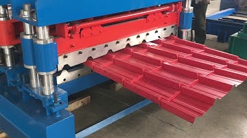 Metal Roofing Sheet Making Machine , PPgi Roll Forming Machine , Roofing sheet making Mcahinery