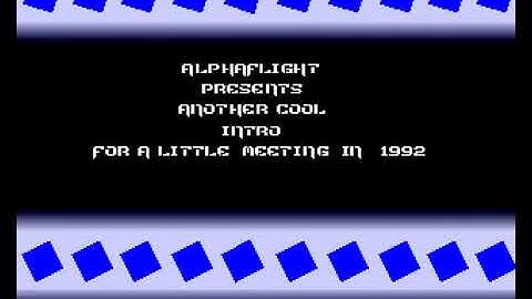Alpha Flight   A Little Meeting Intro HYPERSPIN AMIGA INTRO CRACKTRO DEMO COMMODORE NOT MINE VIDEOS