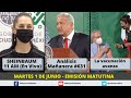 Emisión Matutina– Conferencias Mañaneras y Coberturas Especiales en vivo | Martes 1 de Junio #EnVivo