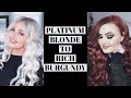 ‼️HUGE HAIR TRANSFORMATION‼️ From Platinum to Red - Dying My Hair & Extensions | Blaize McKennah